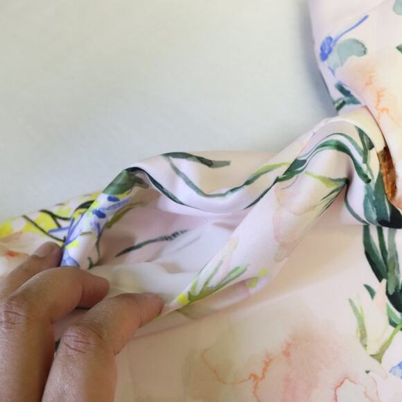 Ted Baker Size 0 Pink and Floral Dress Fit and Flare - Picture 8 of 11